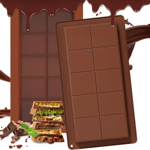 Chocolate bar mold silicone large filling Dubai pistachio deep bar mold kit 1-inch thick large package ideal for making homema