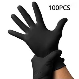 100/50/20PCS Black Nitrile Gloves Disposable Cleaning Gloves for Bathroom Cleaning Kitchen Dishwashing Nail Art Beauty
