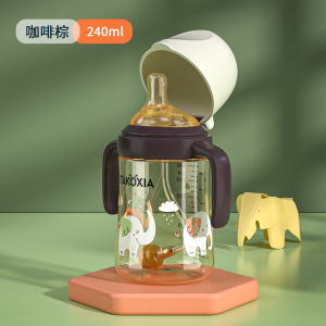 Bình Sữa Chống Rò Rỉ Takoxia Cho Bé Với Cỡ Nòng Rộng Cho Bé 6 + Tháng Tuổi Nước/sữa Mỏ Vịt Ống Hút Cốc Chống Rơi Nôn