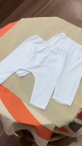 (3-12kg) Quần Dài COTTON Trắng Hotga Mặc Bỉm Cho Bé Sơ Sinh Chất Mềm Thấm Hút Mồ Hôi