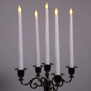 6Pcs LED Taper Candle for Dinner Flickering Flameless Tapered Battery Operated Table Settings Weddings Birthday Parties