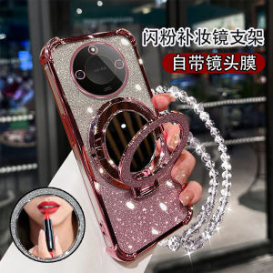 Honor X60 Series Phone Case Anti-Fall Curved Screen Protection Lens Mirror Soft Shell Creative Personalized Fashionable Silicone