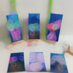 Hiasan Dinding Bunga Blue Concept Aesthetic (15X30 CM)