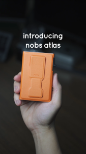 nobs atlas - quick access 6-card case wallet with stand