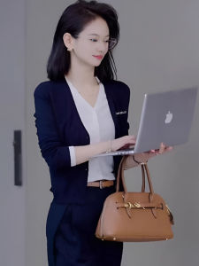 V-Neck Long Sleeve Knitted Open Cardigan Womens Slim Fit Color Block Trendy Top Casual Style Autumn New Arrival