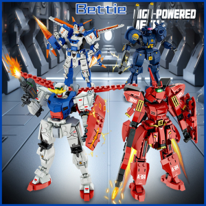 BETTIE Blok Bangunan Robot Mecha/Blok Bangunan Transformasi Keren/seri Mecha Anak Laki-laki