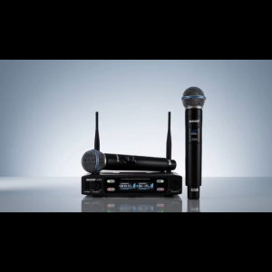 SHURE/SLXU4 Wireless Microphone System 2 Mic UHF Dual Channel XLR 6.35mm Microphone for Videoke