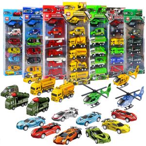 DREAMToy Mainan untuk Anak Laki-laki Mobil Kecil Inersia Mainan Anak Mobil Truk Model Kembali Truk Pemadam Kebakaran TK Hadiah