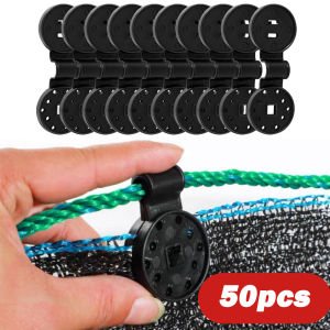 50Pcs Shade Cloth Clips Shade Fabric Clamps Grommets For Net Mesh Cover Sunblock Fabric In Garden Backyard Greenhouse Fixer