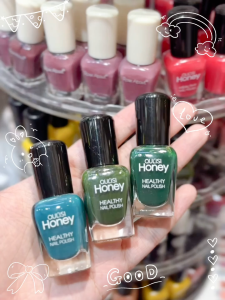 Peel Off Nail Polish Green Yellow Glitter | Water-Based 8ml | Kids Friendly | No Smell | Warna Kuku