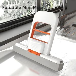 Foldable Mini Mop Replaces Cloth 2025 New Hand Wash Free Lazy Home Use Absorbent Sponge Head Mop Household Cleaning Tool