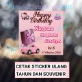 Cetak Stiker Ultah Stiker Box Nasi Sticker Tasyakur Custom kado ulang tahun UNDANGAN ACARA. 