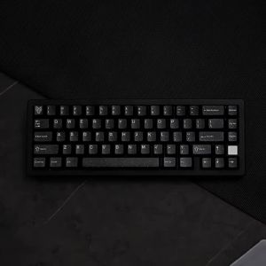 Glitter Black Cherry Profile Double Shot Keycaps Split Alice ANSI Layout Cho Bàn Phím Cơ Tương Thích Với Wooting A75 Hi75