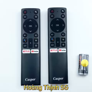 Remote điều khiển tivi Casper Mã 05 Điều Khiển TV Casper Netflix - Youtube Có Giọng Nói - Tặng kèm pin - Bảo Xì Phố