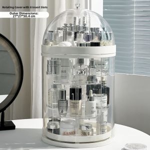 WEIXI | Dust-proof Rotatable Makeup Organizer Box