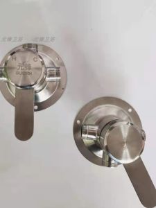 304 Stainless Steel Open-Mounted Shower Faucet Solar Water Heater Mixing Valve Hot and Cold Faucet Wall-Mounted Water Valve