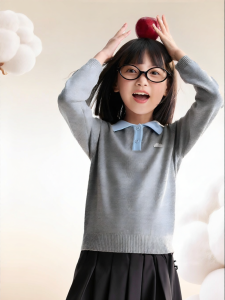 Annil | Áo Sweater Knit Co Dãn Ấm Áp Phong Cách Học Đường
