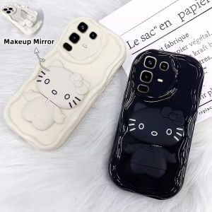 การ์ตูน เคส Phone Case Infinix Note 50S 50X Note50 50 Pro + Plus 5G 4G เทรนด์น่ารักสุดสร้างสรรค์แฟชันป้องกันการตก เคสโทรศัพท์ 360 ° หมุนได้ขาตั้งกระจกแมว2025