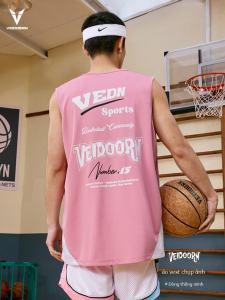 Veidoorn Áo Thun Bóng Rổ Không Tay Thoáng Khí Cho Nam Áo Trang Phục Huấn Luyện Thiết Kế Cổ Tròn Bằng Sợi Polyester Nhẹ Cho Mùa Hè