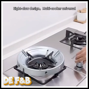 【DE F&B】8-Hole Windproof Iron Gas Stove Cover | Energy Gathering Cover | Energy-Saving Cover |八孔防风罩煤气灶节能防风罩聚火集火圈