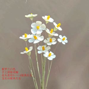 Handmade Violet Dry Flowers Real Flower Decoration Bouquet for Dining Table Living Room Country Style Artificial Flowers