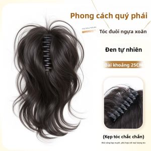 JUZITING | Tóc Giả Đuôi Ngựa Cao Bồng Phồng và Cuốn