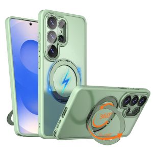 360° Rotating Magnetic Phone Case For Samsung Galaxy S26+ Plus S25 Edge S24 FE S23 S22 Ultra For Magsafe Wireless Charging Cover