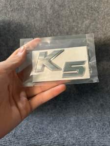 chữ nổi k5 bằng kim loại dán xe kia k5 logo k5 chữ k5 trang trí xe kia k5