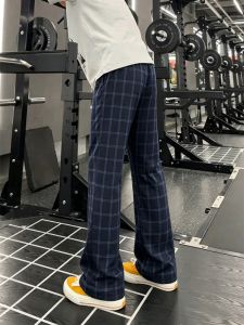 LIUBU | Deep Blue Relaxed Fit Wide Leg Pants Summer American Style Sport Casual