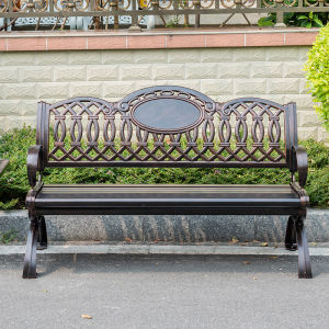 Modern Simple Outdoor Park Benches Backrest Leisure Seats Yard Landscape Long Chairs Outdoor Long Benches Moving Design