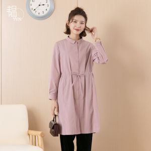 เสื้อแจ็คเก็ตคอโปโล YUN ทรงตรง สไตล์สาวสุภาพ แขนยาว ปกติ คอโปโล แขนยาว ปกติ ปกติ แขนยาว ปกติ