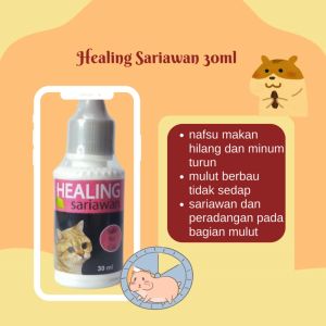 Healing Sariawan Kucing Pencegah Bau Mulut Liur Berlebih Obat Sariawan Kucing 30ml