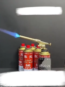 Dụng Cụ Khò Gas Mini Kim Loại 1300°C Đầu Khò Lửa Điều Chỉnh Nhiệt Độ Chống Bỏng An Toàn