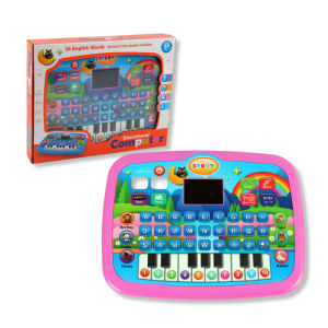 Kids’ Education Tablet Toy Age 3+ Literacy Math Music Learning Doubles as Electronic Keyboard Birthday Christmas Gift