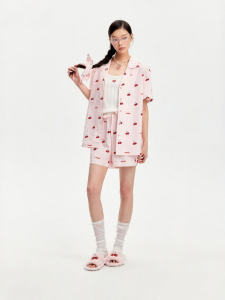 Loose Sweet Print Womens Sleepwear