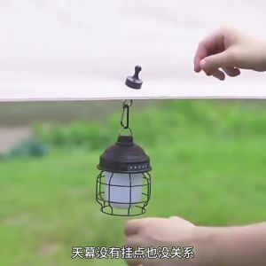 10PCS Camping Magnetic Hook Strong Suction Separable Multifunctional Outdoor Tent Canopy Carabiner Magnet Hanger Camping Accessories