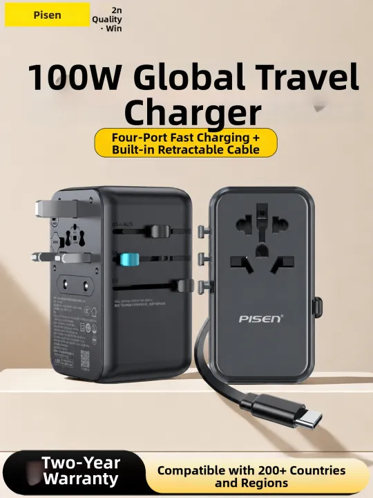 PISEN | 65W GaN Charger 100W Travel Adaptor