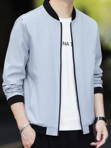 ROMON | เสื้อแจ็คเก็ตทรงบัลเลต์สไตล์ใหม่ฤดูใบไม้ผลิและฤดูใบไม้ร่วงสำหรับผู้ชาย Romon เสื้อคลุมแบบมีปกเสื้อเบสบอลสำหรับผู้ชาย แจ็คเก็ตแบบลำลองสำหรับใส่ไปทำงานและลำลอง