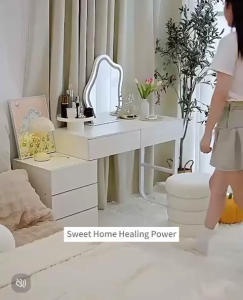 ✨MosasaM+COD✨Only Table !!!Dressing Table Makeup Desk Table Integrated Bedside Table Office Desk