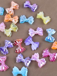 Colorful Bow Tie Hair Accessory DIY Handmade Beading Bracelet Loose Beads Material Kit for Cute Children Fashion Jewelry