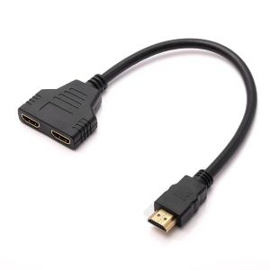 Hdmi Compatible Splitter Cable Video Switch Adapter Output Hub X Box Ps3 4 Dvd Hdtv Pc Laptop TV Hd 1080p 1 Input 2