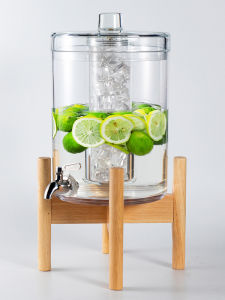 Juice Jar Fruit Tea Break with Faucet Beverage Barrel Cold Water Heat-Resistant Explosion-Proof Buffet Dessert Table Party Drink Bucket