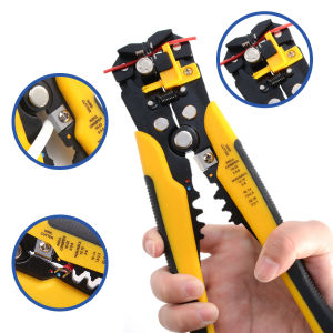Adjustable Automatic Wire Stripper Crimper Cable Cutter Multifunctional Stripping Crimping Pliers Terminal Hand Tool