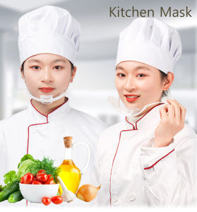 3/5ชิ้น Masker Keselamatan ใสอเนกประสงค์ปกป้องใบหน้าห้องครัวหน้ากากป้องกันขณะทำสวนกันน้ำลายสำหรับอุปกรณ์ถนอมอาหาร