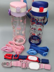 Richell Childrens Water Bottle Strap Thermal Cup Accessories Buckle Transparent Cup Strap Portable Travel Harness