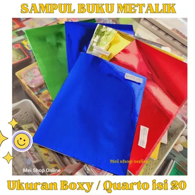 Sampul Buku Tulis Metalik Lucu isi 20 Lembar 5 warna sudah campur