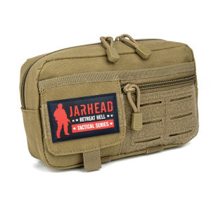Tactical Molle Horizontal Admin Pouch with Front Drawstring Pocket EMT Pouch EDC Utility Orgaznier Bag Hunting Fanny Pack
