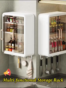 Wall Mounted Bathroom Toilet Hanging Plastic Storage box Organizer Cabinet Kitchen Waterproof Cabine