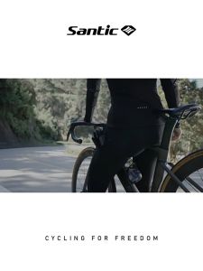 Santic ผู้หญิงกางเกงขี่จักรยานกันกระแทก 4Dเบาะฤดูหนาวกันลมขนแกะความร้อนจักรยานจักรยานกางเกง