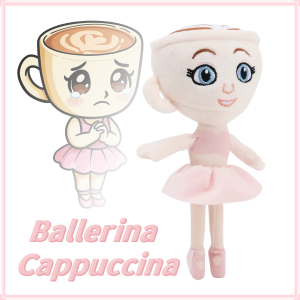 Tung Tung Tung Sahur Plush Ballerina Cappuccina Cute Kawaii Plush Toys Christmas Holidays Gift Festive Decor Game Movie Gift